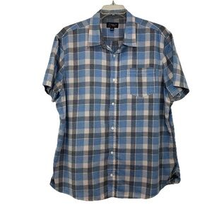 Wallin & Bros Men's Blue Plaid Shirt XXL